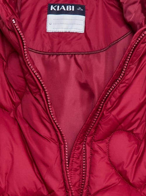 Piumino idrorepellente trapuntato 'cuore' - Kiabi