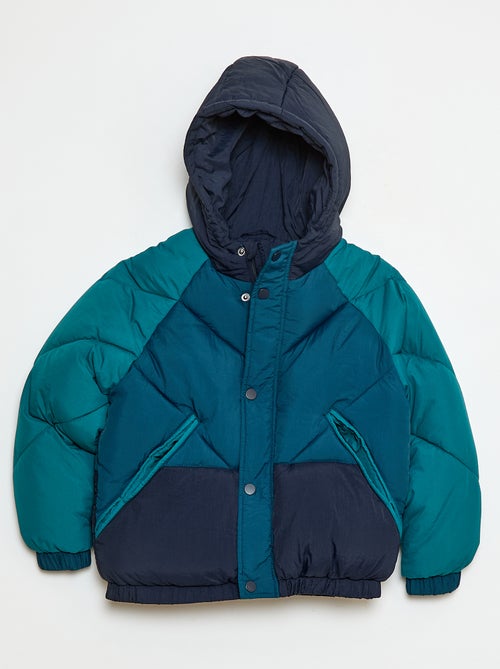Piumino imbottito color block idrorepellente - Kiabi