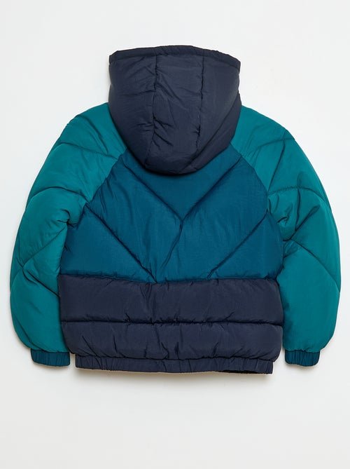 Piumino imbottito color block idrorepellente - Kiabi