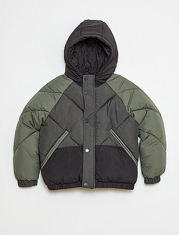 Piumino imbottito color block idrorepellente