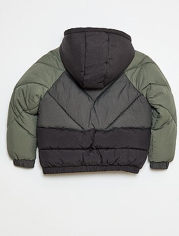 Piumino imbottito color block idrorepellente