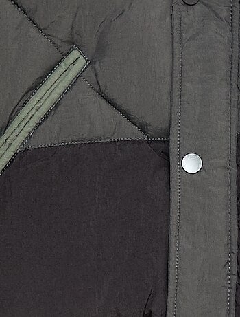 Piumino imbottito color block idrorepellente
