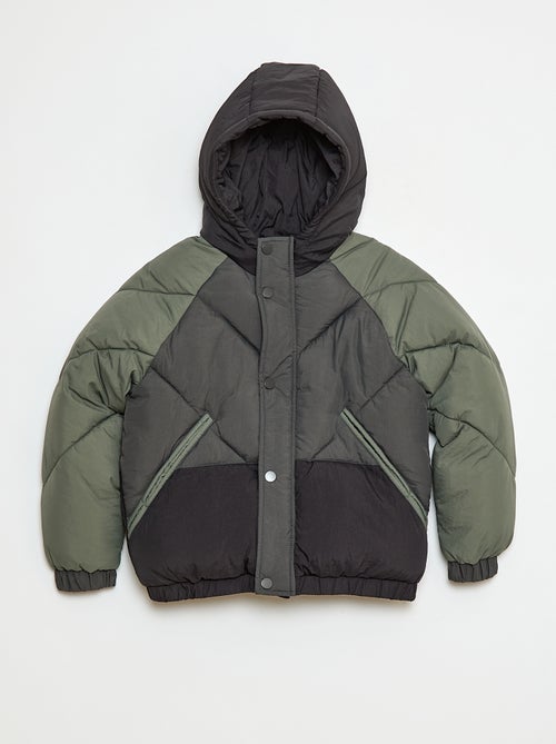 Piumino imbottito color block idrorepellente - Kiabi