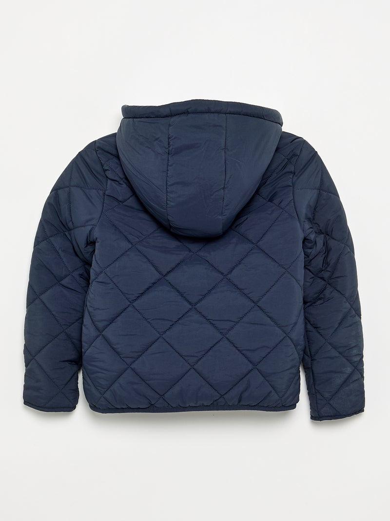 Piumino imbottito con cappuccio Blu - Kiabi