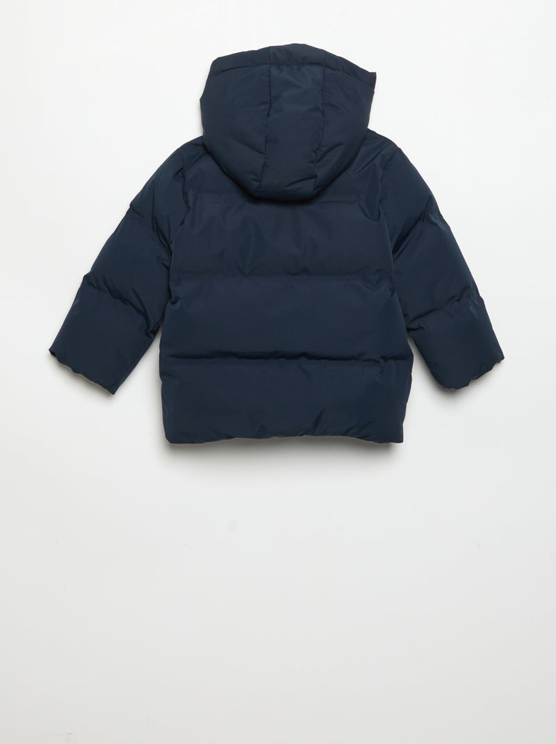 Piumino imbottito con cappuccio Blu - Kiabi
