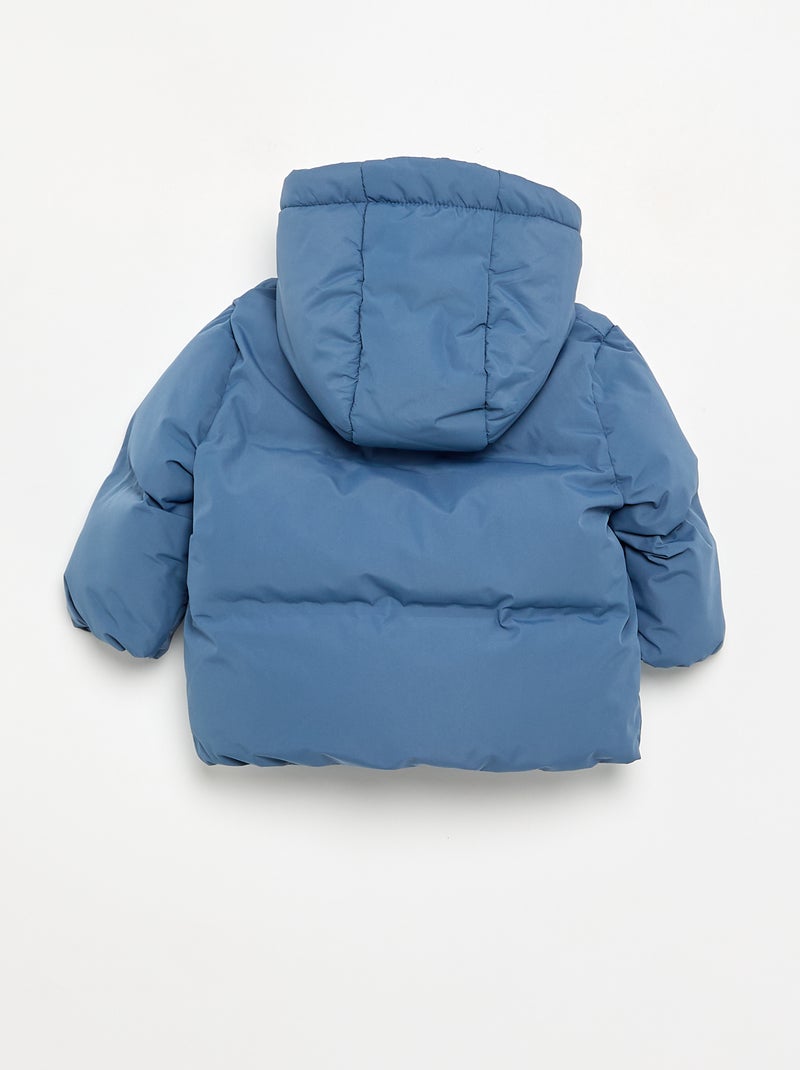 Piumino imbottito con cappuccio Blu - Kiabi