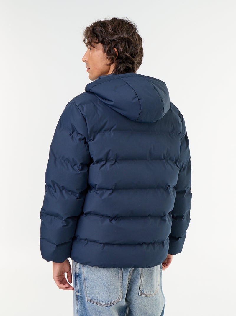 Piumino imbottito con cappuccio Blu - Kiabi