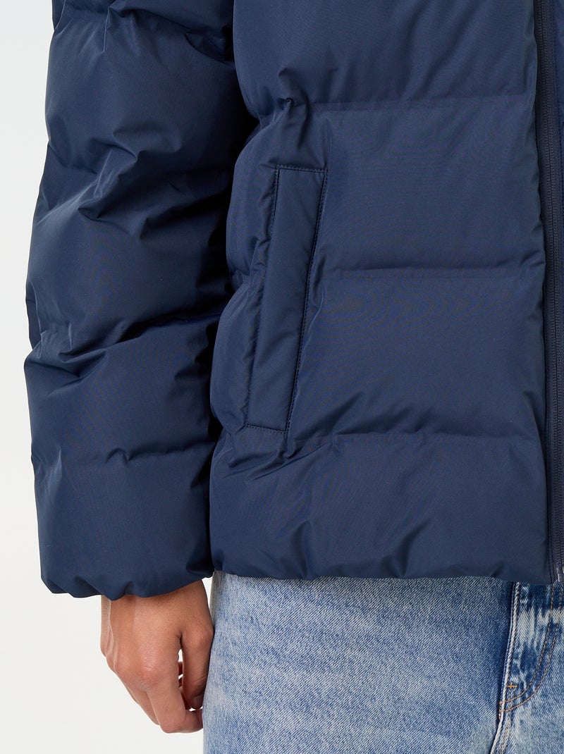 Piumino imbottito con cappuccio Blu - Kiabi