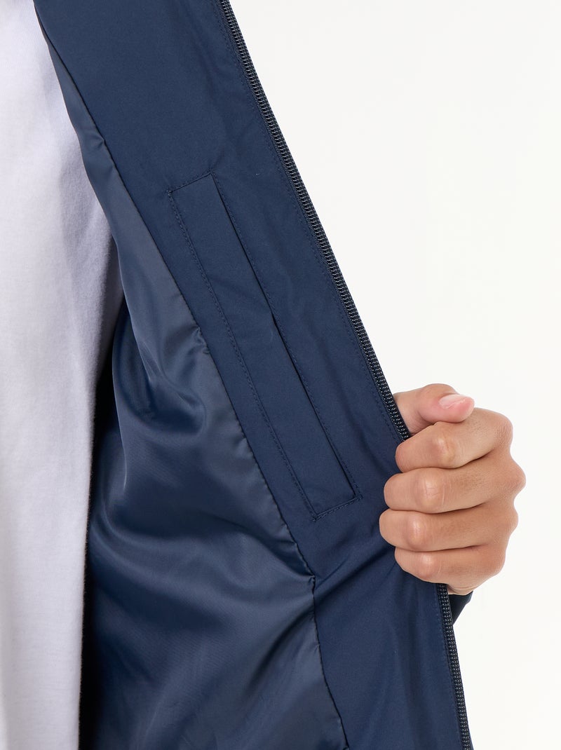 Piumino imbottito con cappuccio Blu - Kiabi