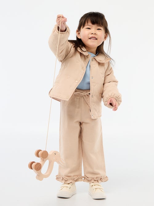 Piumino imbottito con cuori - Kiabi