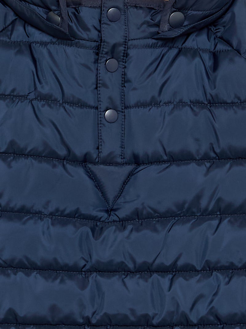 Piumino imbottito con interno in sherpa - collezione facile da indossare Blu - Kiabi