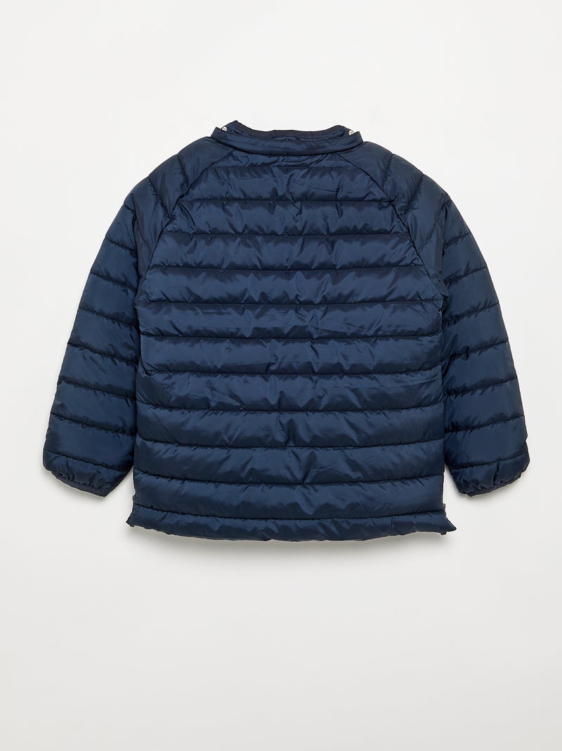Piumino imbottito con interno in sherpa - collezione facile da indossare Blu - Kiabi