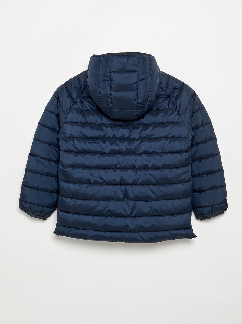 Piumino imbottito con interno in sherpa - collezione facile da indossare Blu - Kiabi