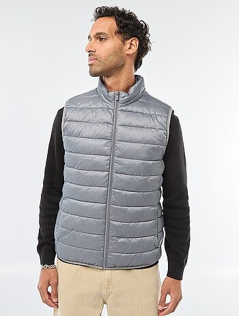 Piumino impermeabile senza maniche tinta unita