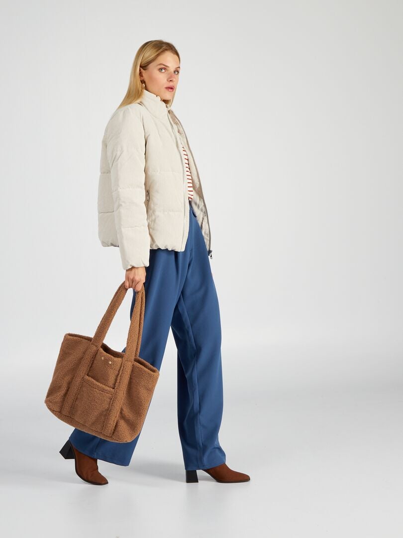 Piumino in velluto - BEIGE - Kiabi - 54.00€