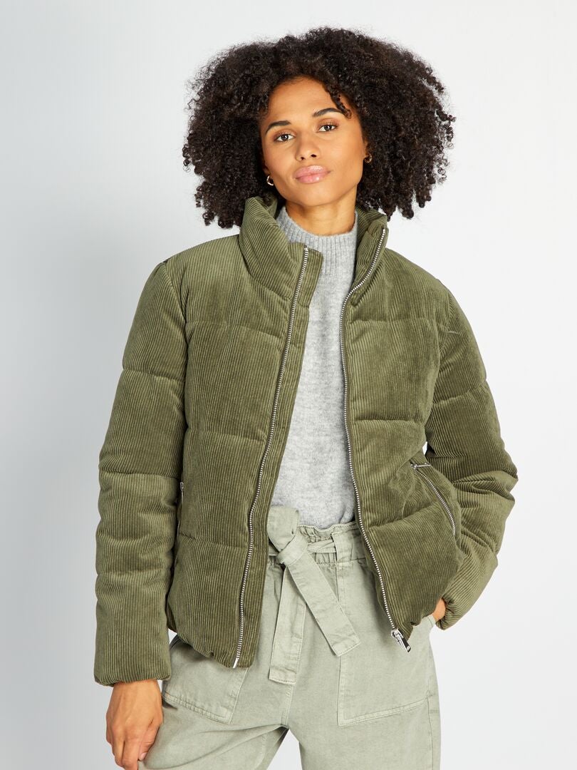 Piumino in velluto - KAKI - Kiabi - 54.00€