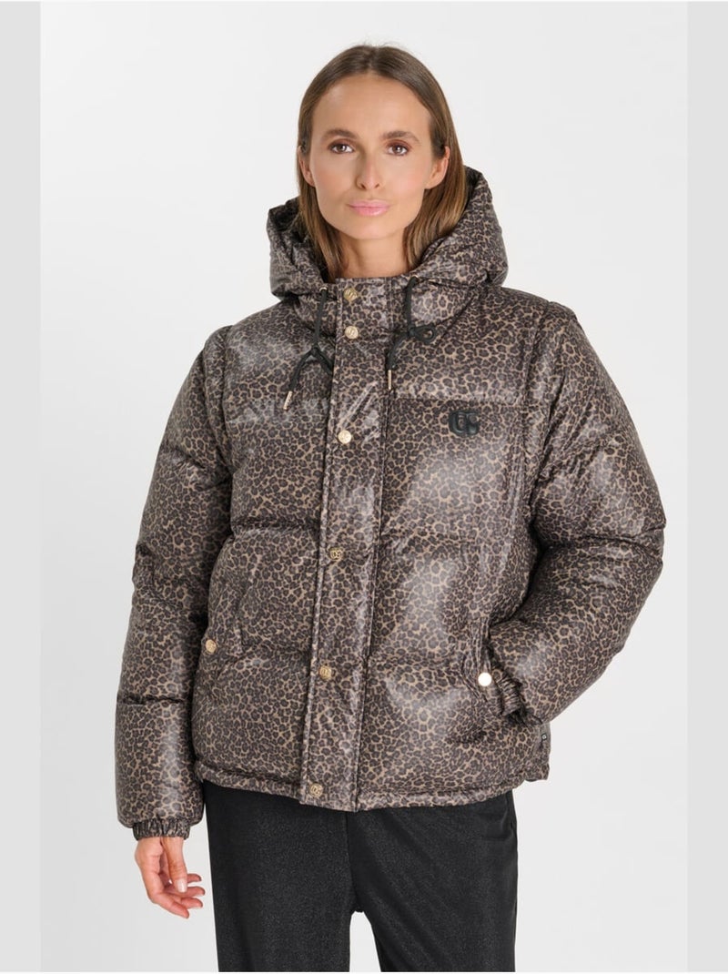 Piumino inge con cappuccio Marrone - Kiabi