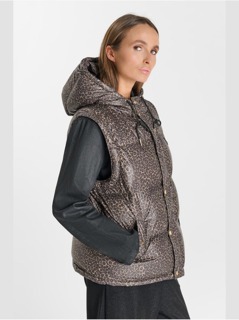 Piumino inge con cappuccio Marrone - Kiabi