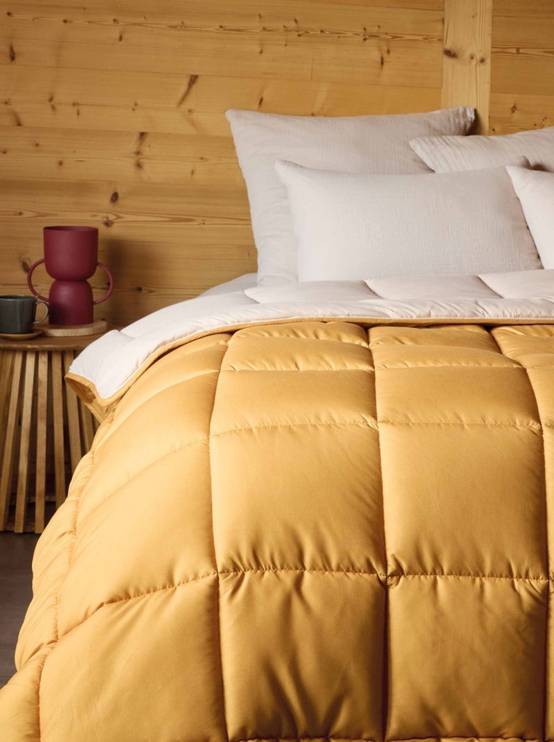 Piumino leggero bicolore reversibile in microfibra da 200 g/m² Giallo - Kiabi