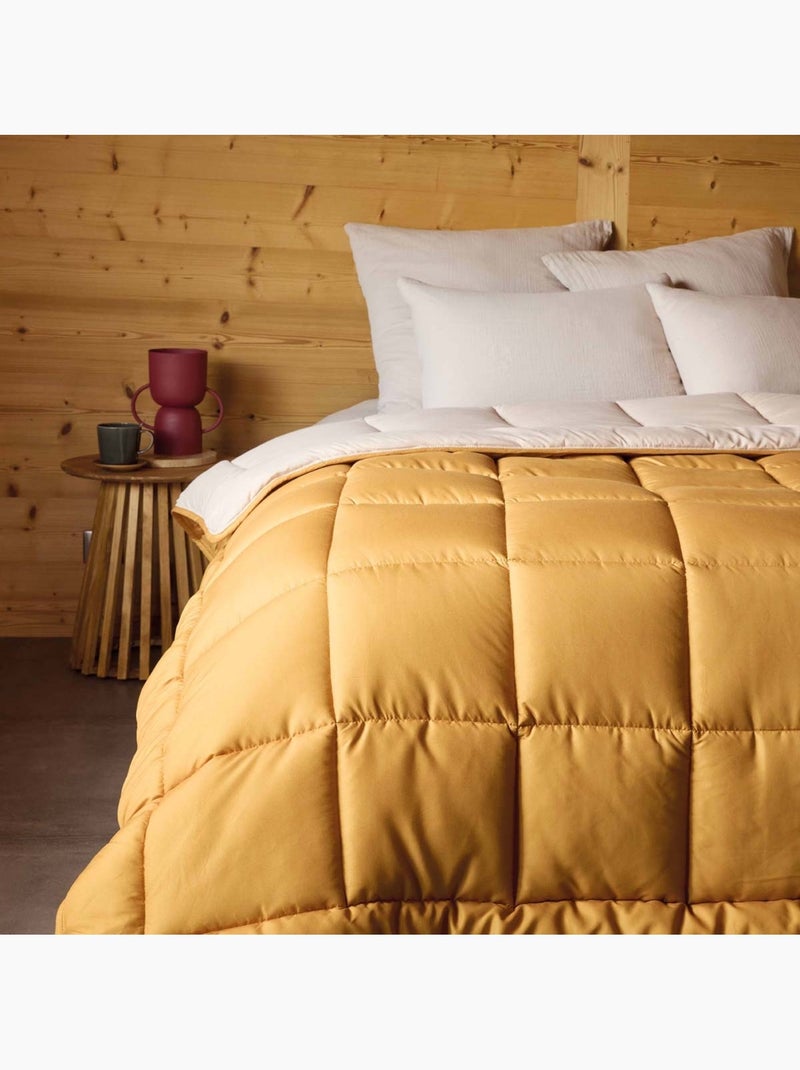 Piumino leggero bicolore reversibile in microfibra da 200 g/m² Giallo - Kiabi