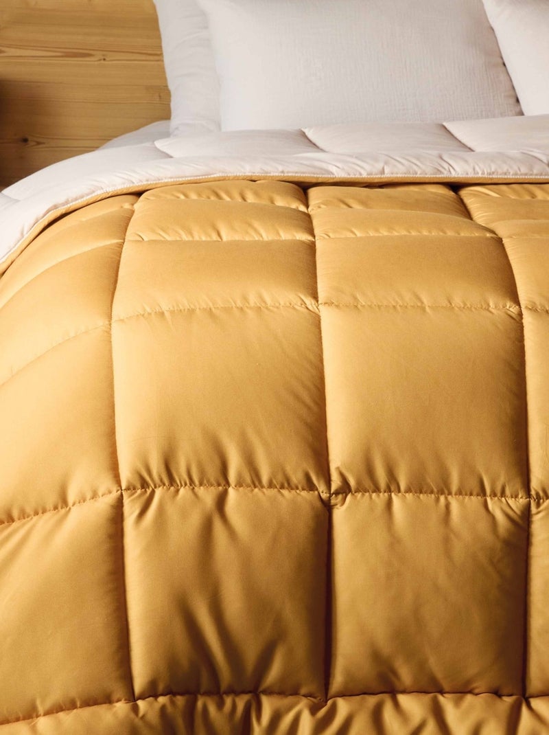 Piumino leggero bicolore reversibile in microfibra da 200 g/m² Giallo scuro - Kiabi
