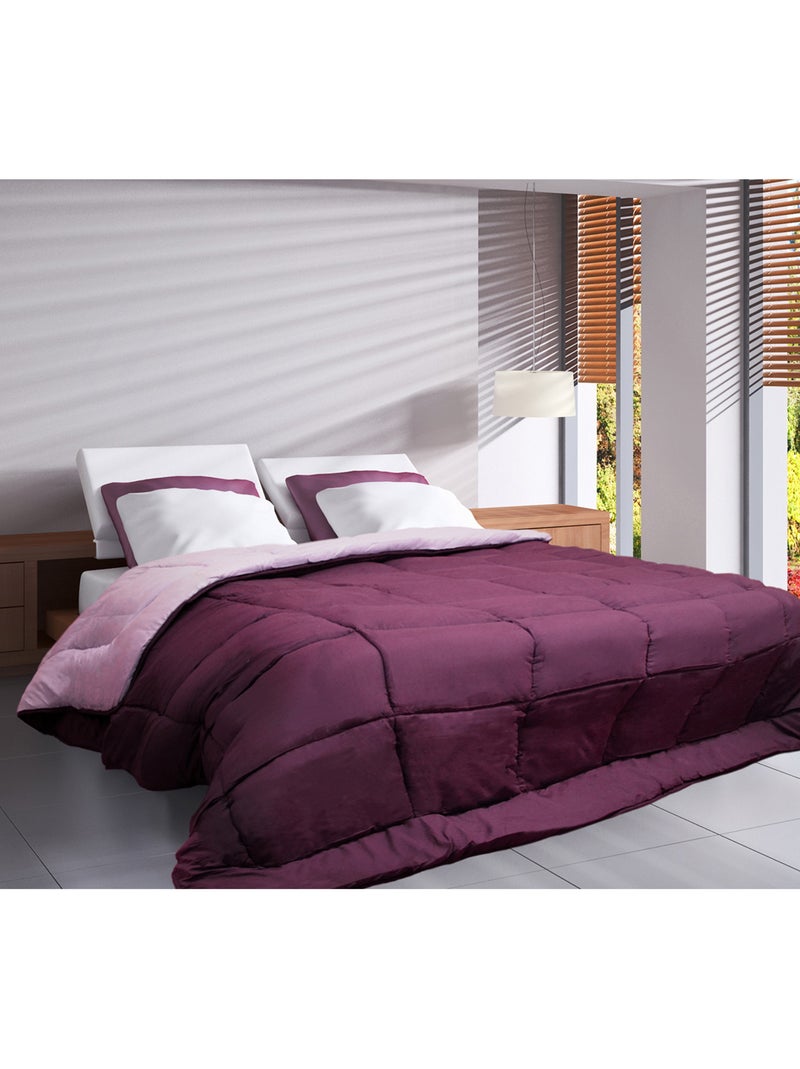 Piumino leggero bicolore reversibile in microfibra da 200 g/m² Viola prugna - Kiabi