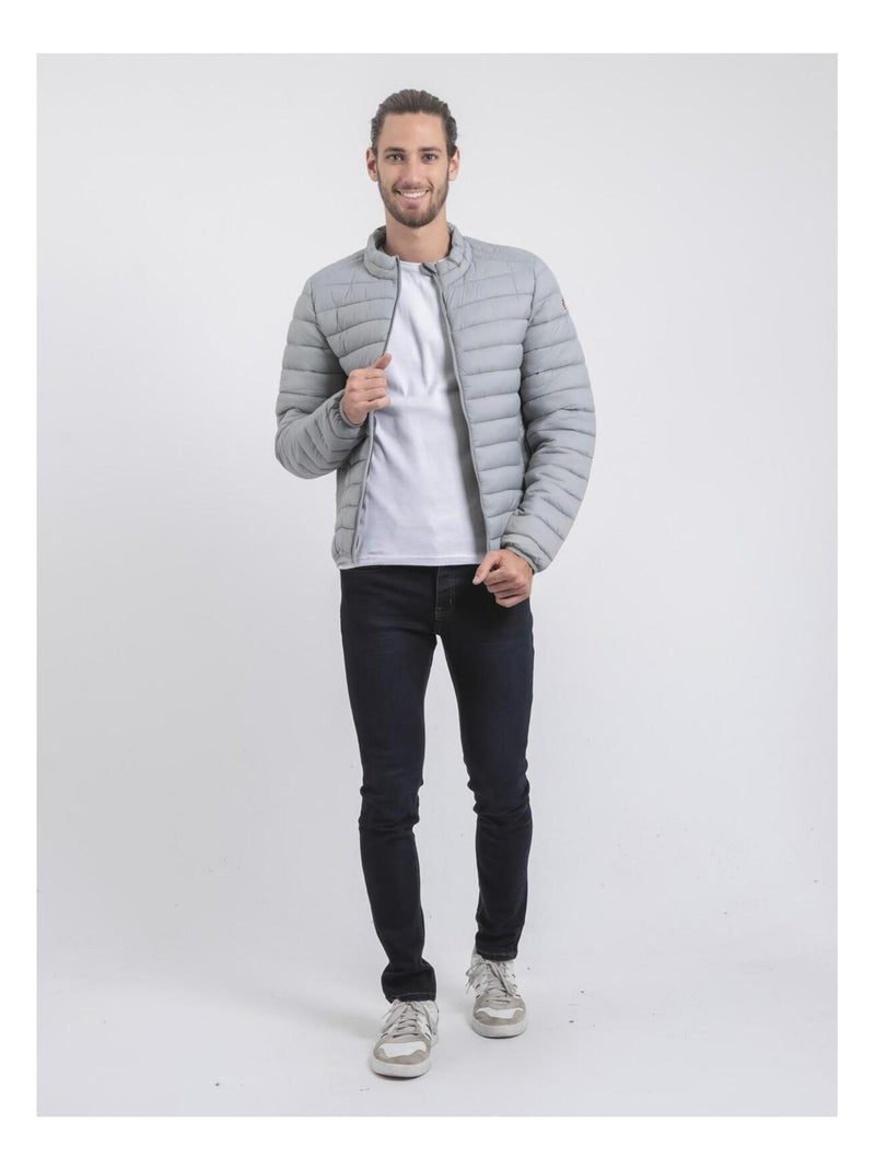 Piumino leggero collo alto ZERNOBI II Grigio chiaro - Kiabi