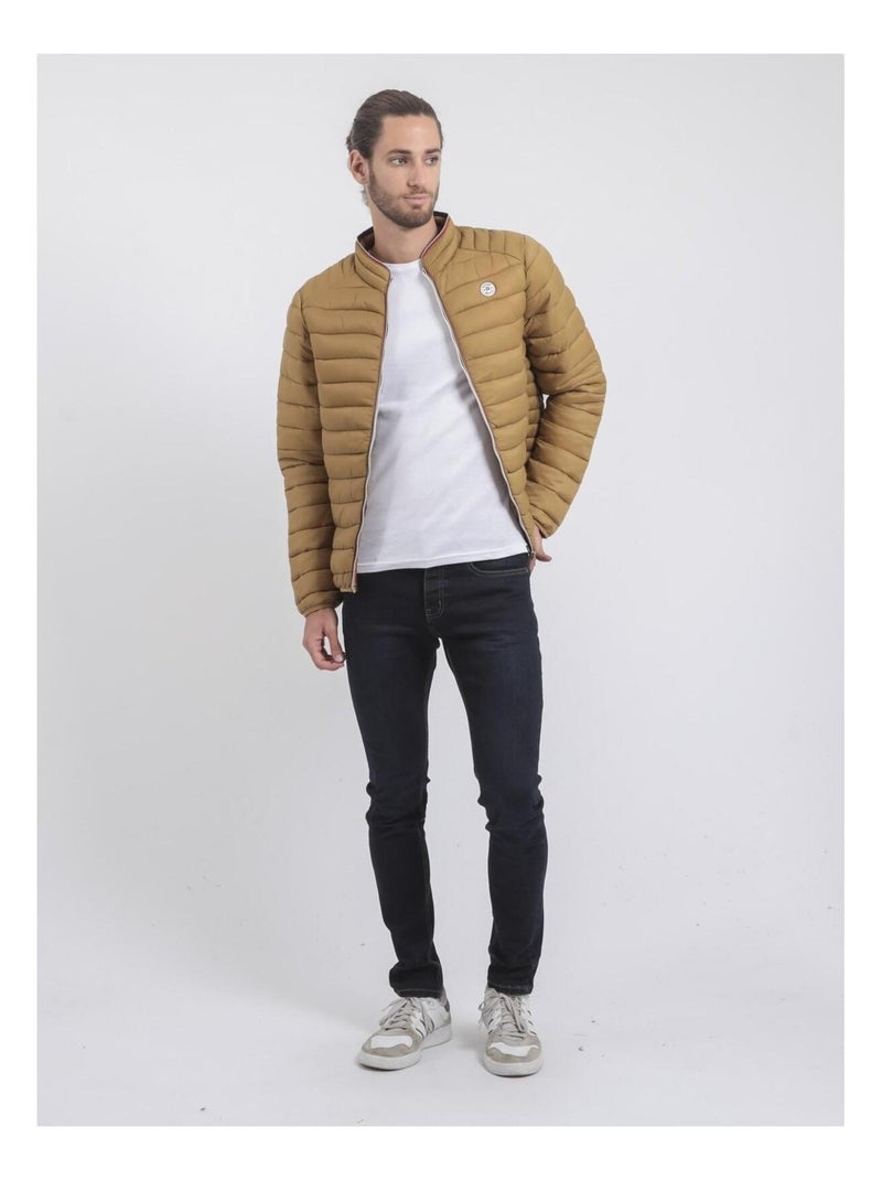 Piumino leggero collo alto ZERUBIA II Marrone caramello - Kiabi