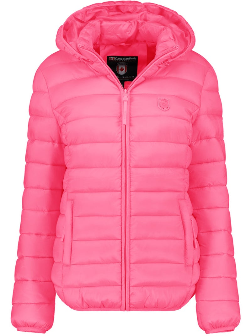 Piumino leggero con cappuccio akitaleak – canadian peak Rosa fluo - Kiabi