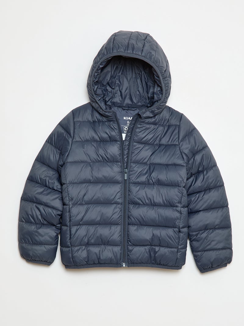 Piumino leggero con cappuccio Blu - Kiabi
