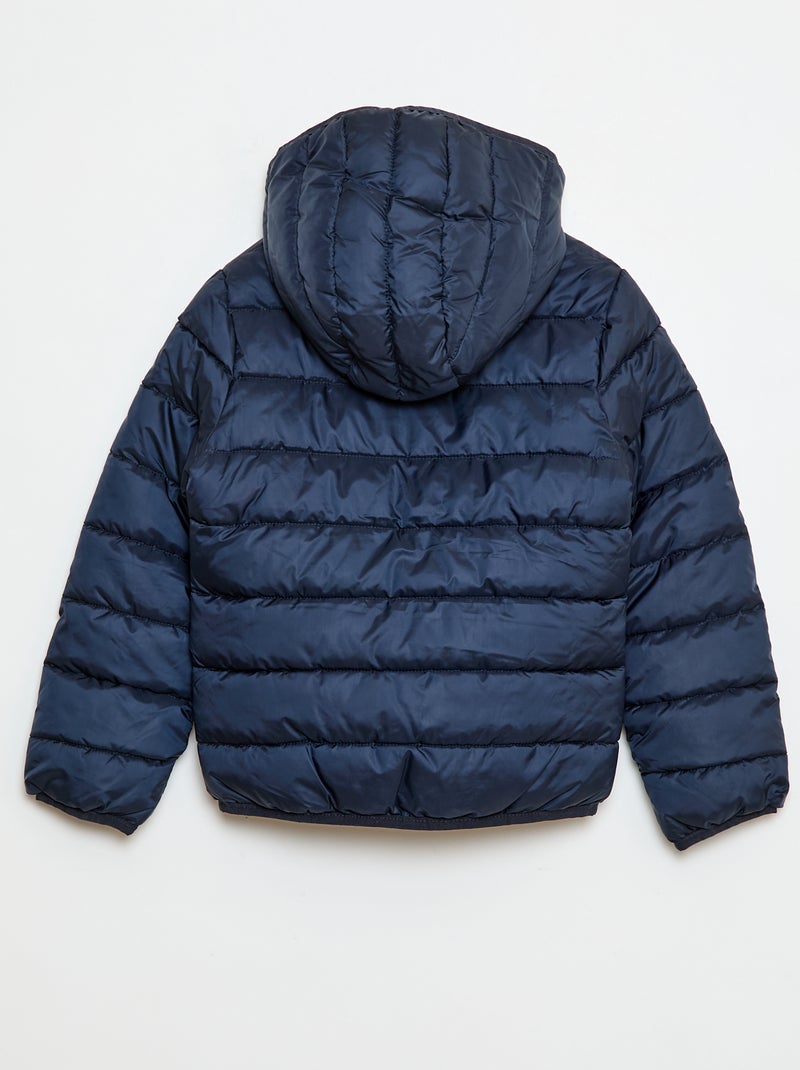 Piumino leggero con cappuccio Blu - Kiabi