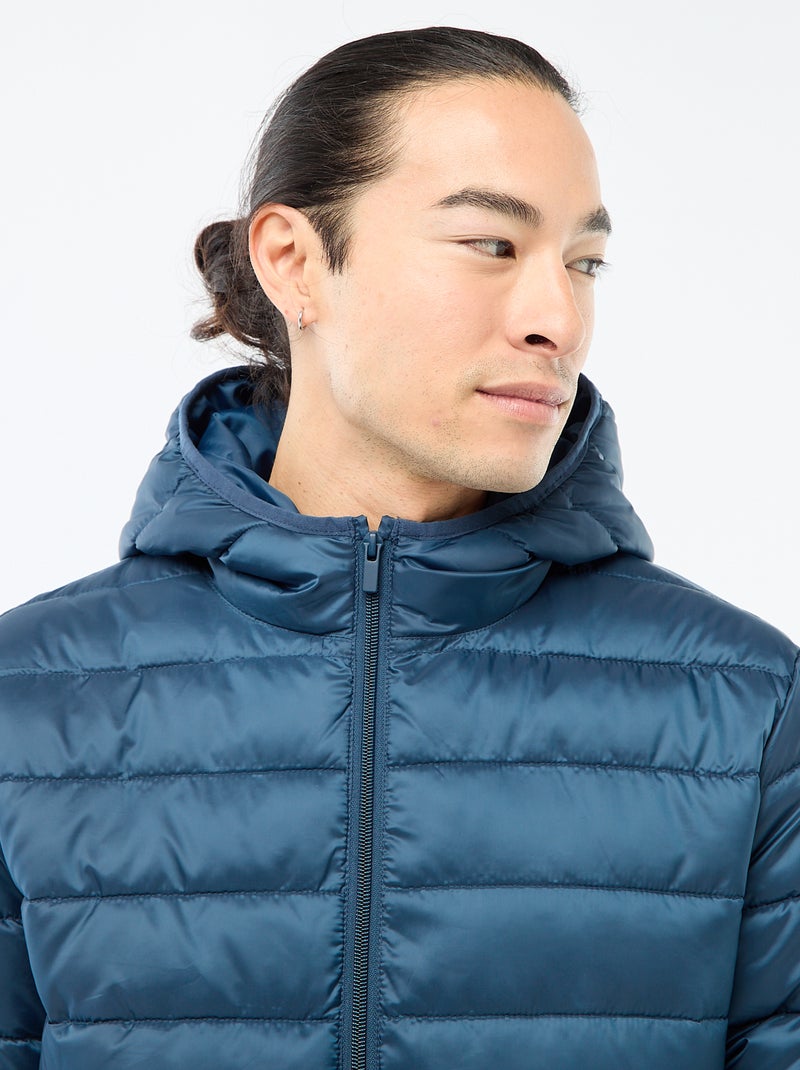 Piumino leggero con cappuccio Blu - Kiabi