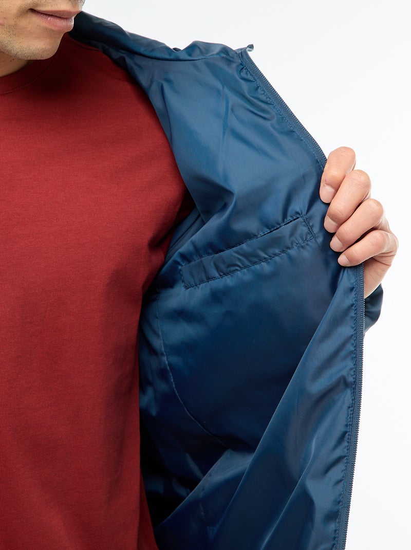 Piumino leggero con cappuccio Blu - Kiabi