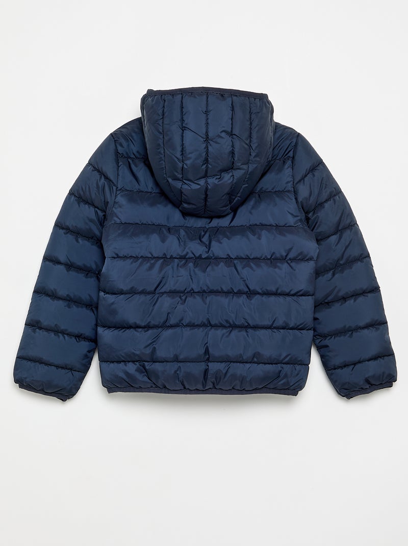 Piumino leggero con cappuccio Blu - Kiabi
