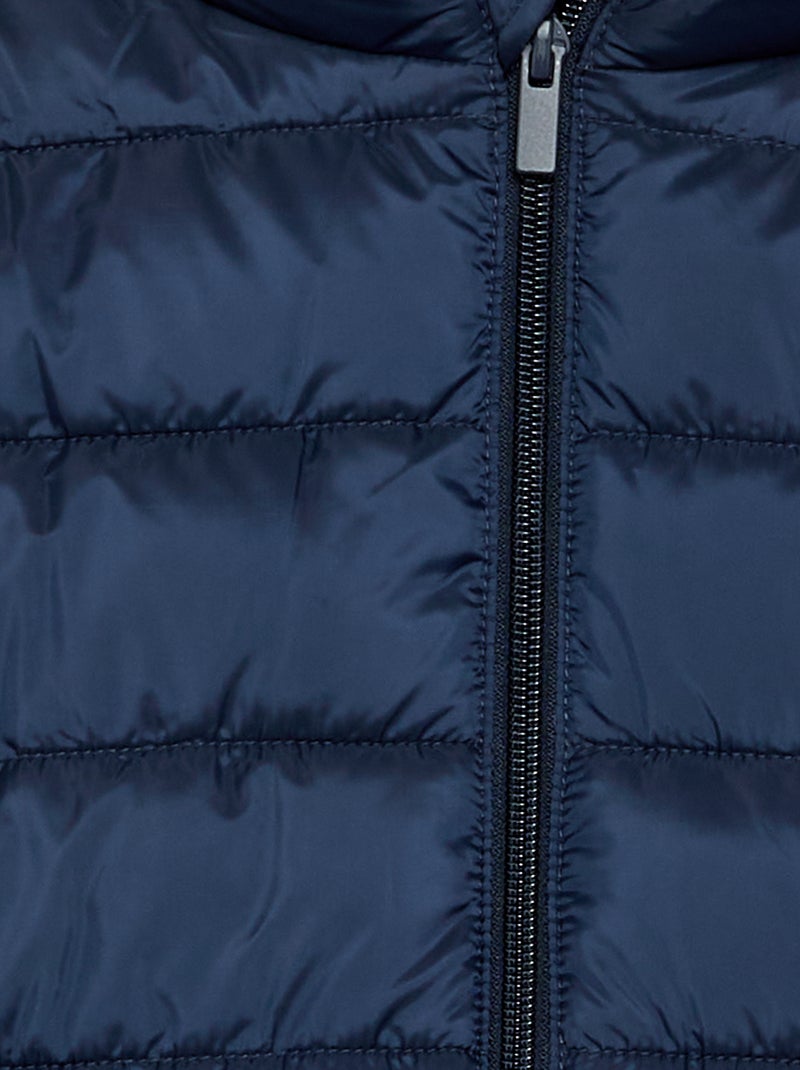 Piumino leggero con cappuccio Blu - Kiabi