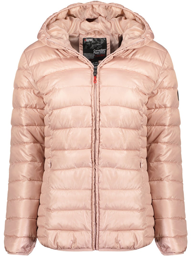 Piumino leggero con cappuccio colombiana – canadian peak Rosa pallido - Kiabi