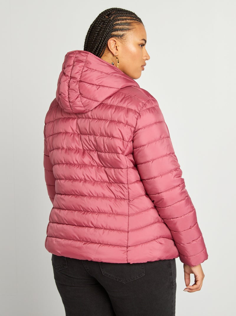 Piumino leggero con cappuccio ROSA - Kiabi