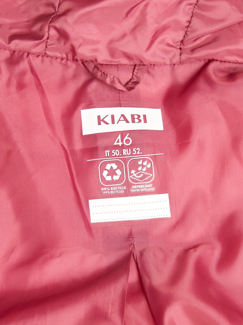 Piumino leggero con cappuccio ROSA - Kiabi