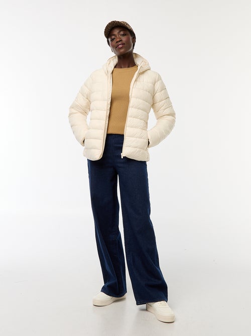 Piumino leggero con cappuccio tinta unita - Kiabi