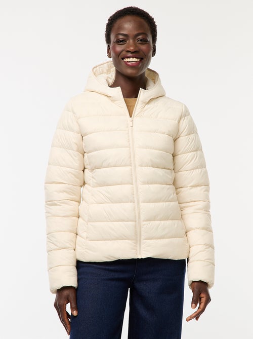 Piumino leggero con cappuccio tinta unita - Kiabi