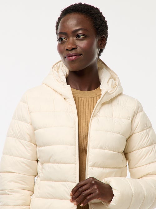 Piumino leggero con cappuccio tinta unita - Kiabi