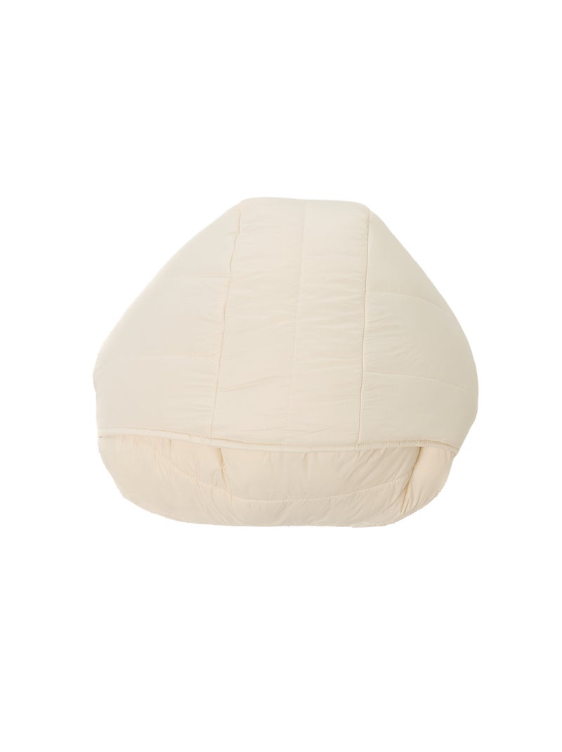 Piumino leggero con cappuccio tinta unita Bianco - Kiabi