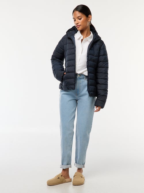 Piumino leggero con cappuccio tinta unita - Kiabi