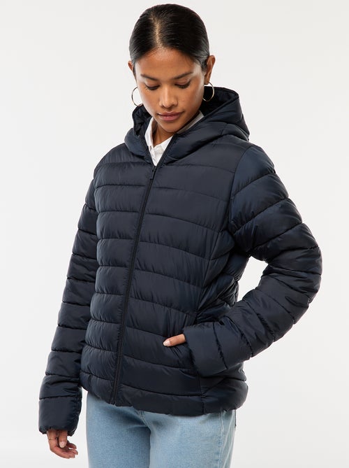 Piumino leggero con cappuccio tinta unita - Kiabi