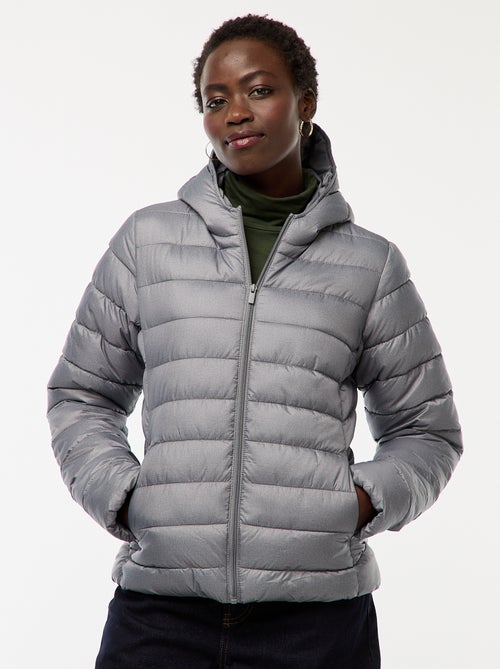 Piumino leggero con cappuccio tinta unita - Kiabi