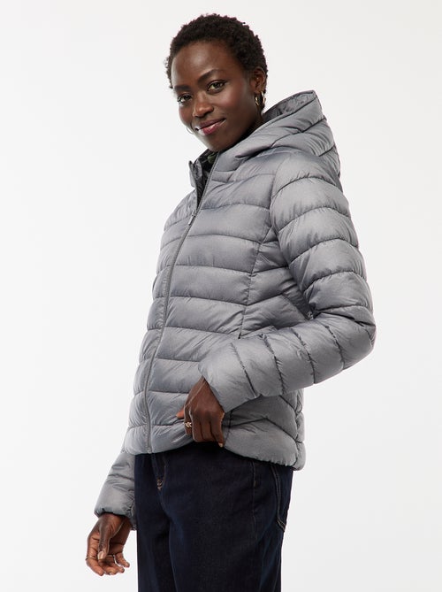 Piumino leggero con cappuccio tinta unita - Kiabi