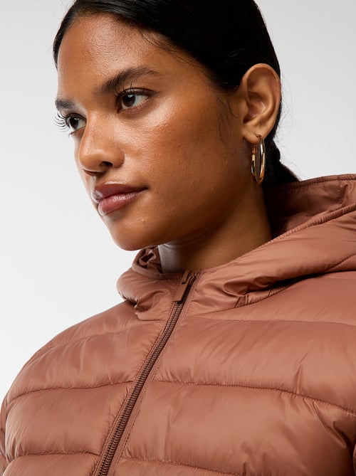 Piumino leggero con cappuccio tinta unita - Kiabi