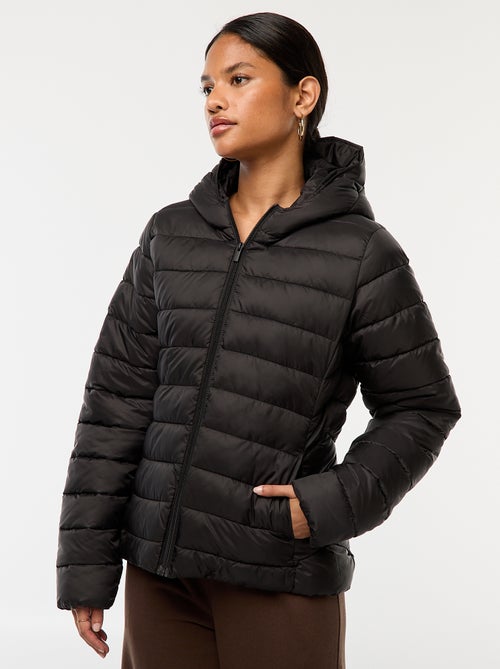 Piumino leggero con cappuccio tinta unita - Kiabi