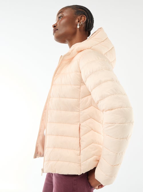 Piumino leggero con cappuccio tinta unita - Kiabi