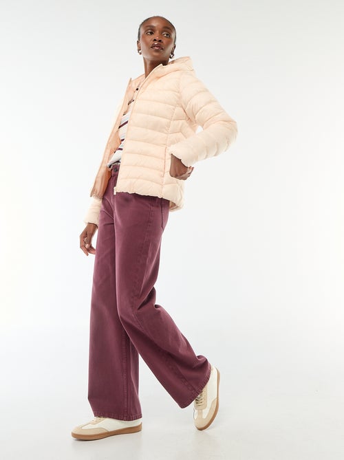 Piumino leggero con cappuccio tinta unita - Kiabi